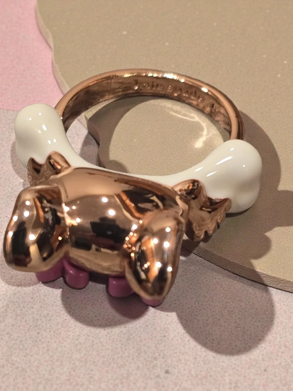 Kate Spade French Bulldog Ring - Picture 4 of 5